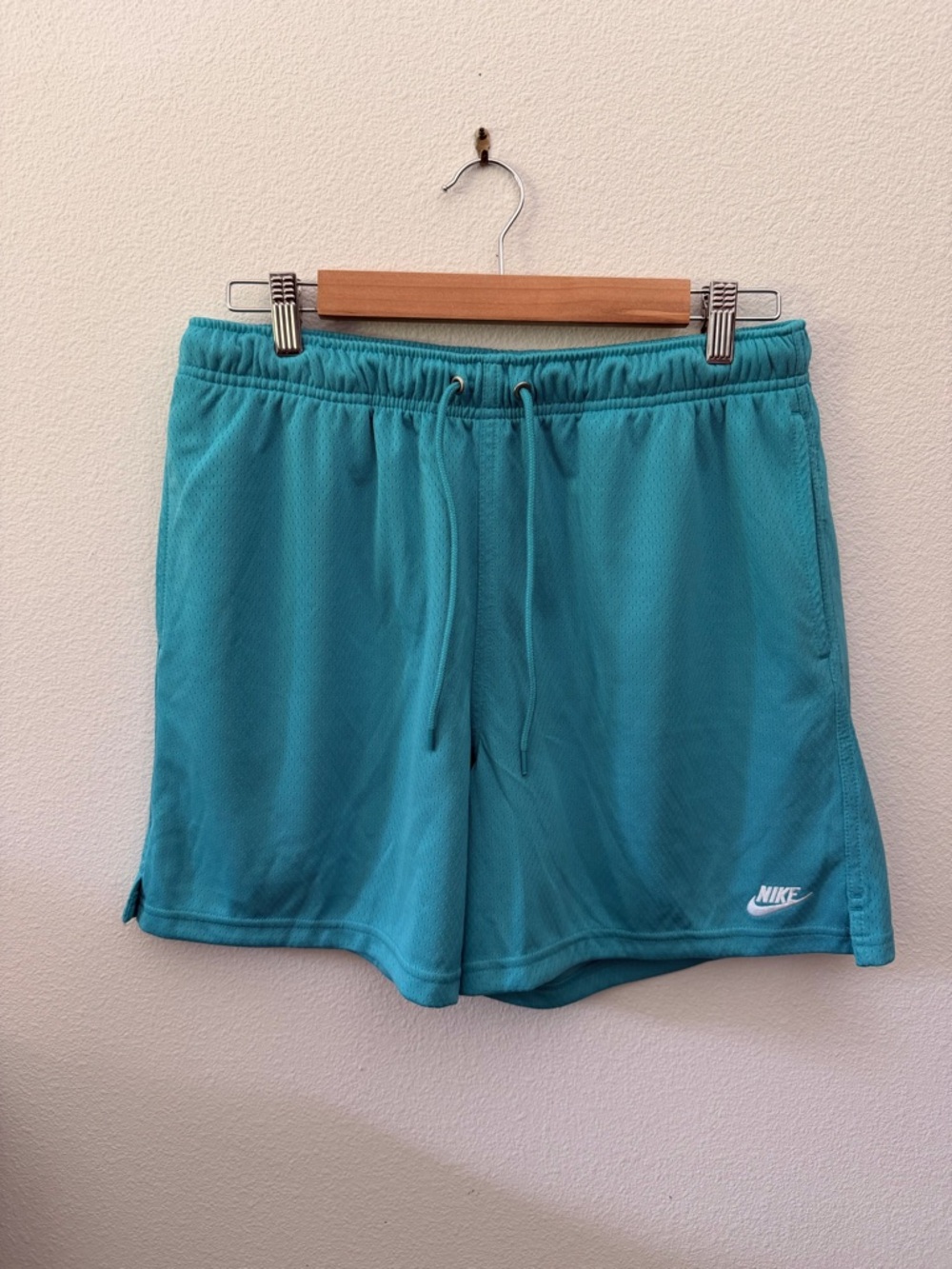 Nike Men’sTeal Athletic Shorts with Drawstring